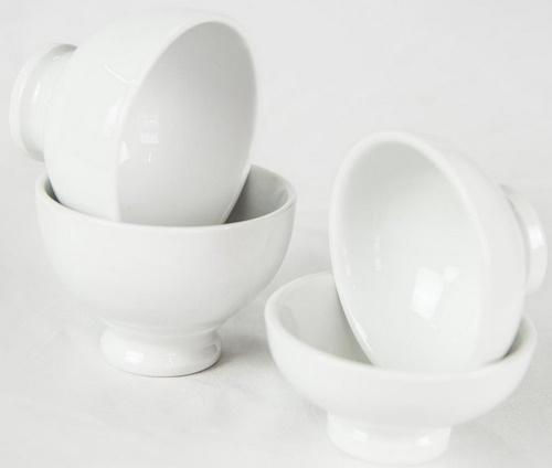 TAZA VINO PORCELANA BLANCA 300grs115x80mm