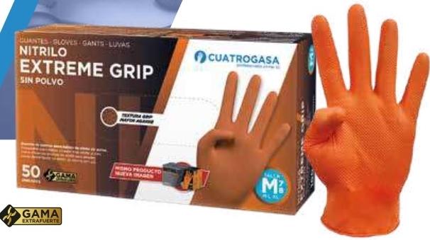 GUANTES DESECH.NITR.NARANJA T-L