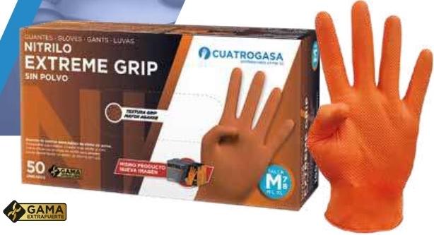 GUANTES DESECH.NITR.NARANJA T-M