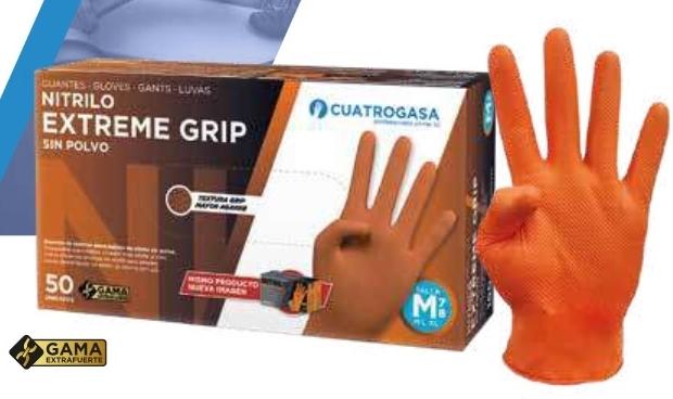 GUANTES DESECH.NITR.NARANJA T-XL
