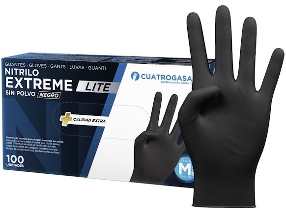 GUANTES DESECH.NITRI.NEGRO EXTR.LITE T-P