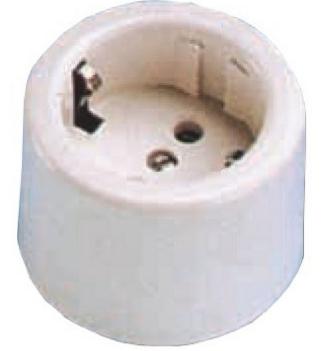 BASE SUPERF. TT 10-16amp.REDONDA PORCEL.
