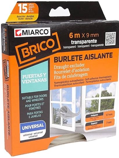 BURLETE UNIVERSAL PVC MARRON 6m4mm