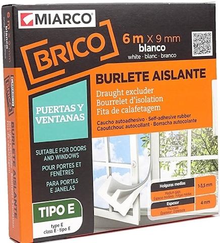 BURLETE CAUCHO E BCO.1-3,5mm 9mm6m
