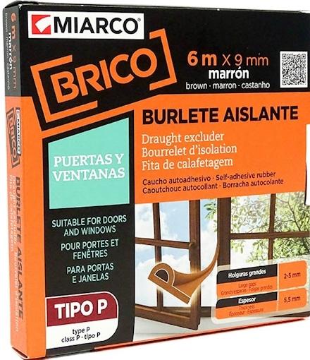 BURLETE CAUCHO P MARR.2-5mm 9mm6m