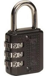 CANDADO COMB.20mm black 20mms 715