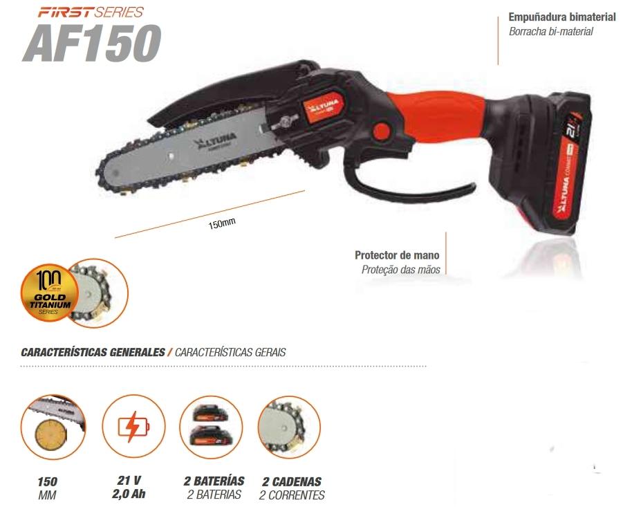 MOTOSIERRA BATERIA AF150 2BAT.21V-2,5Ah150mm