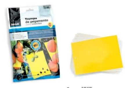TRAMPA ATRAPA INSECTOS 160x235mms 10uds.