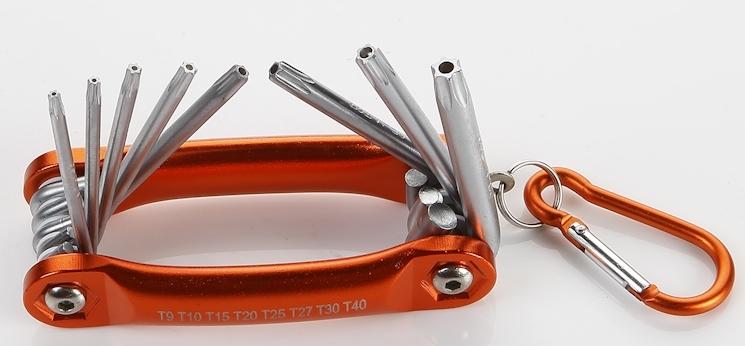 LLAVES TORX, NAVAJA ALUM.JGO-8 HR