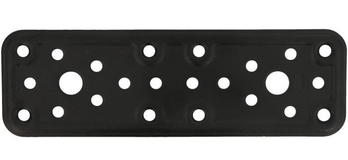 PLACA FTE.RECTA 160x50x2,2 NEGRO EPOXI