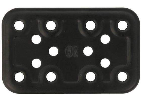 PLACA FTE.RECTA 80x50x2,2mms NEGRO EPOXI