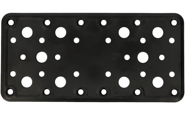 PLACA FTE.RECTA 185x90x2,2mms NEGRO EPOXI