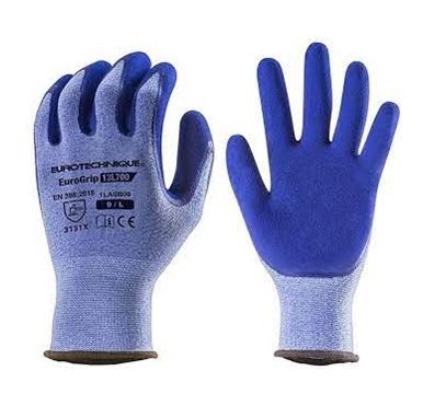 GUANTES LATEX AZUL SUPER AGARRE 13L700 T-10