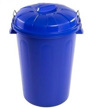 CUBO BASURA PLAST. C/TAPA 07l. ASAS MET.