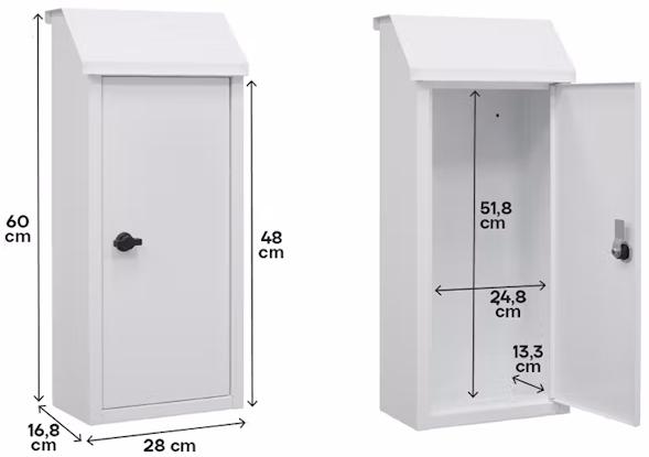 PANERA C/POMO AC.GALV.VERT.60x28x17cms