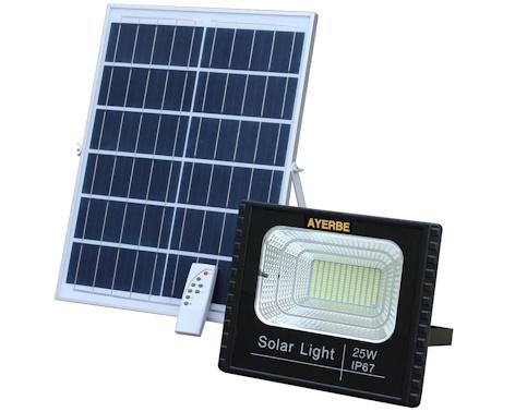 FOCO SOLAR LED 025w C/PLACAyMANDO