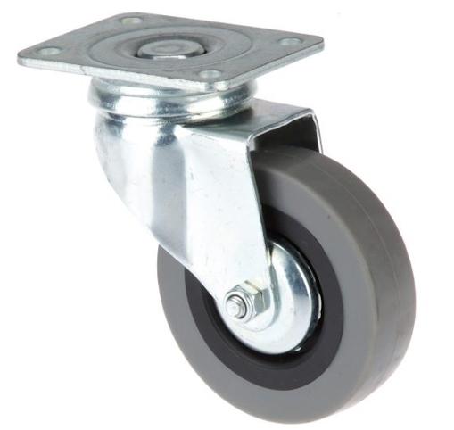 RUEDA GRIS PLETINA 40mms 20kgs