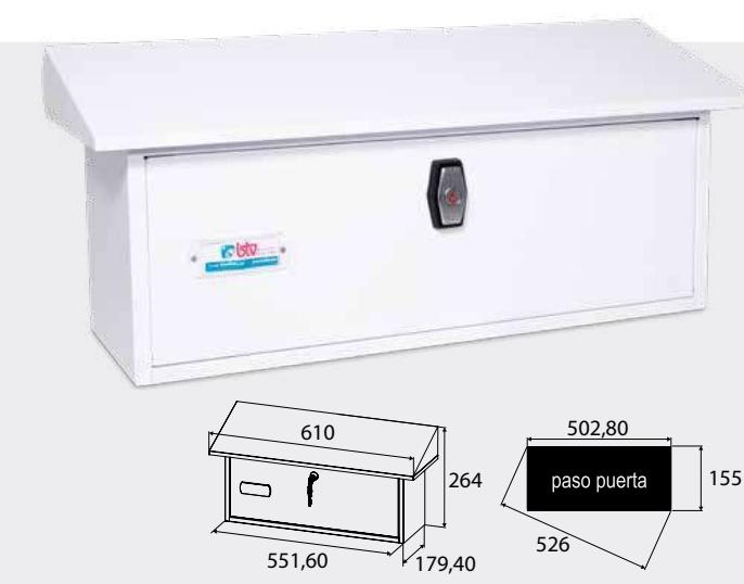 BUZON PANERA BLANCO CERR. LLAVE