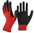 GUANTES ROJO GRAN AGARRE NYLON T-09