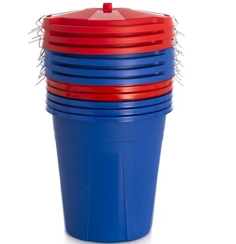 CUBO BASURA 050l. C/TAPAyCIERRES DECH