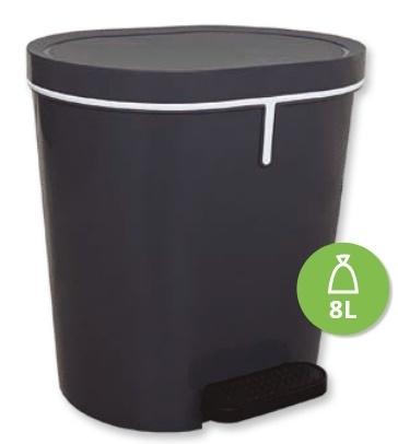 CUBO BASURA PEDAL 8l. OVAL