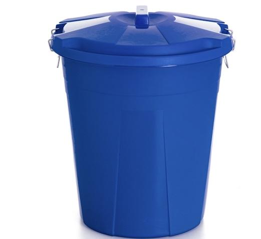 CUBO BASURA PLAST. C/TAPA 23l. ASAS PLAST.