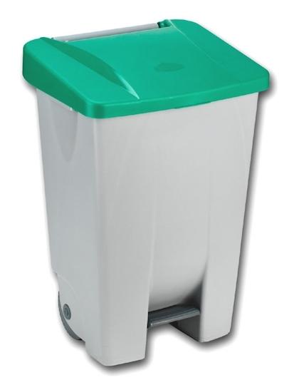 CUBO BASURA PEDAL 60L. C/RUEDAS