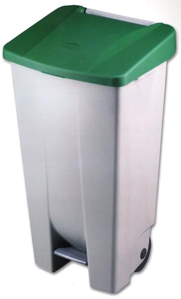 CUBO BASURA PEDAL 120l RUEDAS 23400