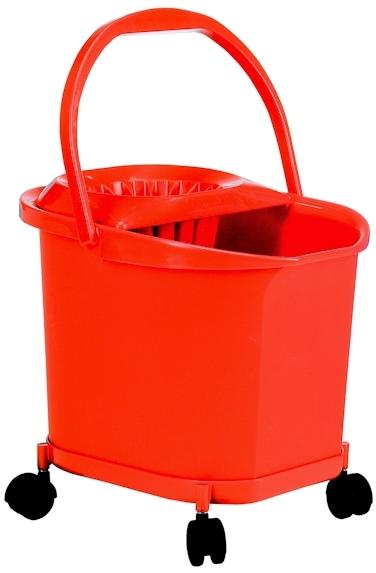 CUBO PLAST.FREGAR 18l. C/RUEDAS 23610