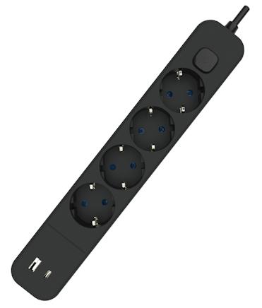 BASE MULT.4T + 2-USB INT.yCABLE 1,5m