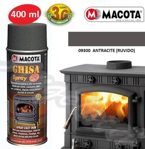 SPRAY PINTURA ESTUFAS GRIS 400ml MACOTA