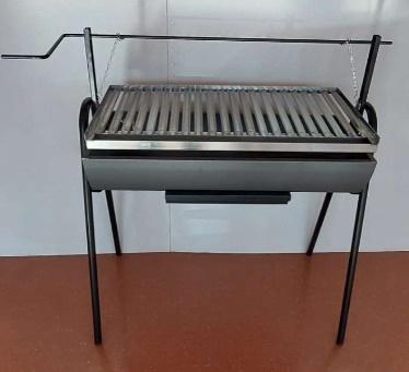 BARBACOA RECTANG.CADENAS INOX 56*87*110