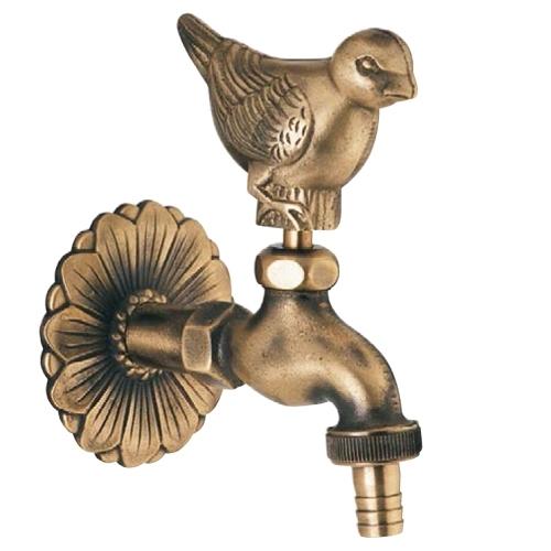 GRIFO DECORTAIVO LATÓN PAJARO