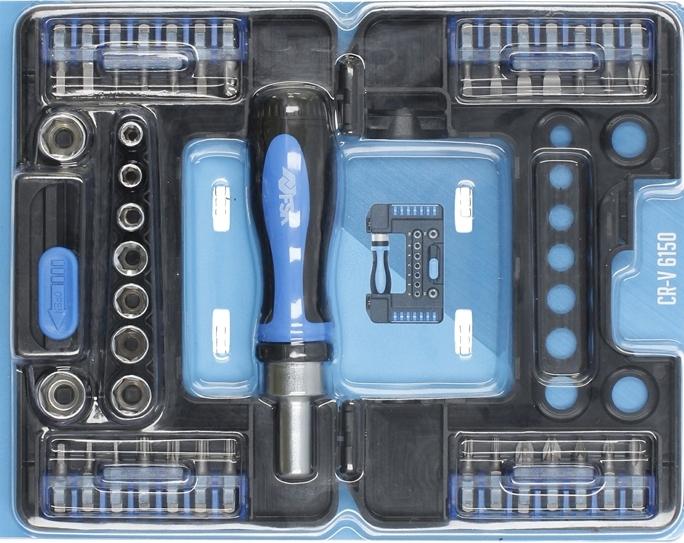 DESTORNILLADOR JUEGO VASOS+PTAS 38pz