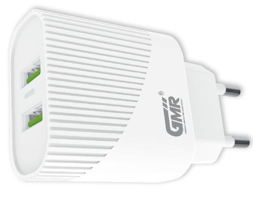 CARGADOR DOBLE USB 2,4A GMR