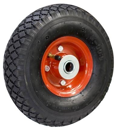 RUEDA CARRET.ALM.260 NEUM.METAL.ROJA