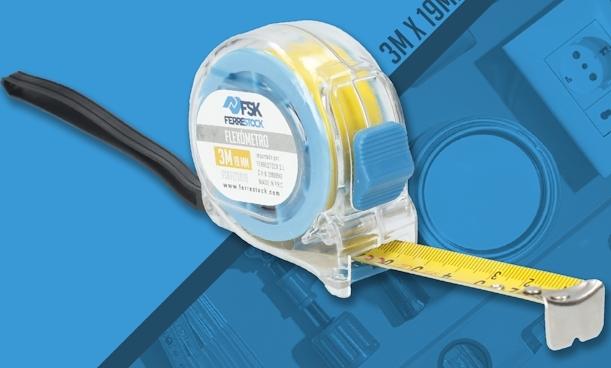 FLEXOMETRO 3m19mm TRANSP. C/FRENO