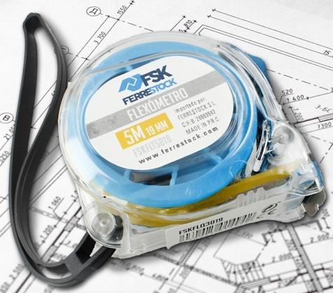 FLEXOMETRO 5m19mm TRANSP.FSKFLT5019