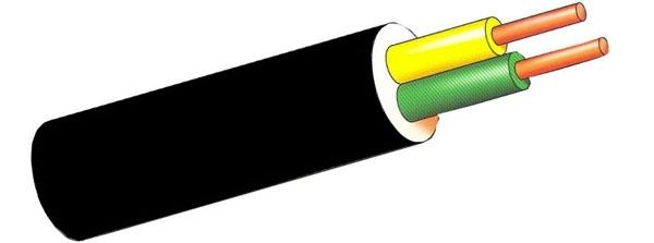 CABLE MANGUERA GOMA 2x2,5 NEGRA