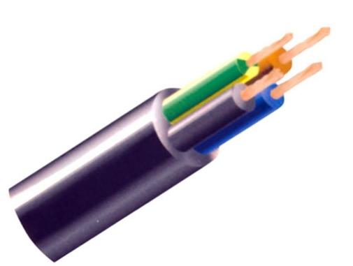 CABLE MANGUERA GOMA 3x2,5 NEGRA