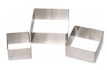 MOLDE CUADRADO INOX 10X4,5 74410