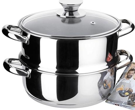 CACEROLA VAPOR ECCO 24cms R/CRISTAL