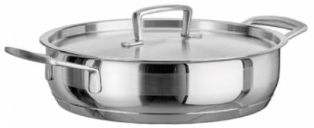 TARTERA EXPERT INOX 24cms H6,5cms C/TAPA