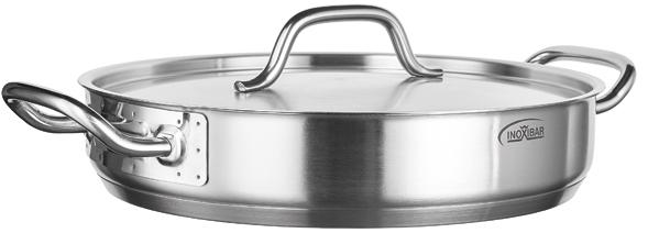 PAELLERA INOX 36cms*7cms C/TAPA