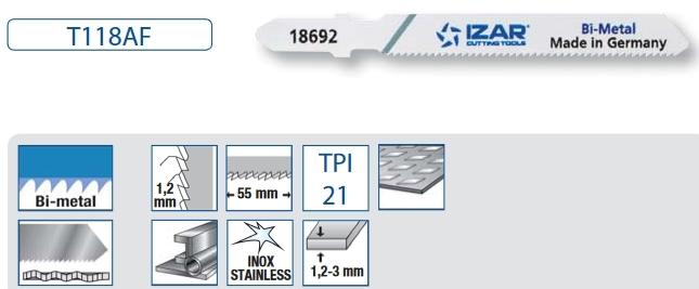 SIERRA CALAR METAL 1910 00070 T118AF BL-3