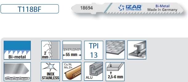 SIERRA CALAR METAL 1910 00090 T118BF BL-3