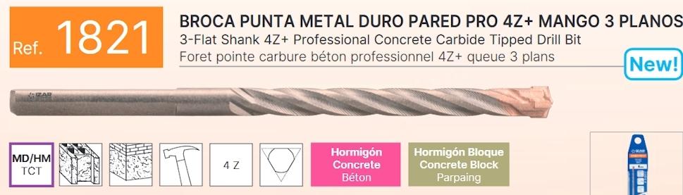 BROCA 1821 PARED PRO 4PTAS. 05x85