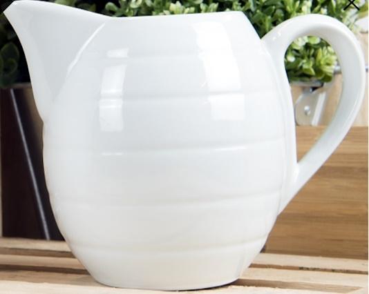 JARRA PORCELANA BLANCA  2000ml