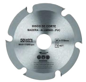 DISCO SIERRA MAD. 115 WIDIA 6D EJE 22,23