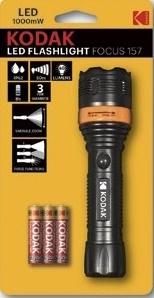 LINTERNA LED KODAK 1000mW FOCUS 50m60lm